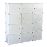 White Cube DIY Shoe Cabinet Rack Storage Portable Stackable Organiser Stand - Furniture > Office