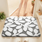 White-grey Bath Mat - Super Absorbent Non-Slip Bathroom Floor Mat - 50x80cm - Home & Garden > Bathroom Accessories >