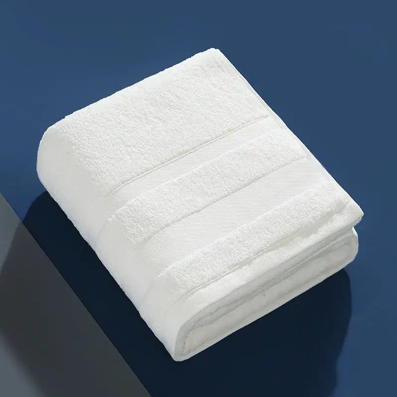 White Luxury 100% Cotton Bath Towel - 70x140cm Soft & Absorbent 380g Towel - Home & Garden > Bathroom Accessories >