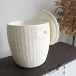 White Outdoor Bar Stool with Storage - Furniture > Outdoor