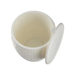 White Outdoor Bar Stool with Storage - Furniture > Outdoor