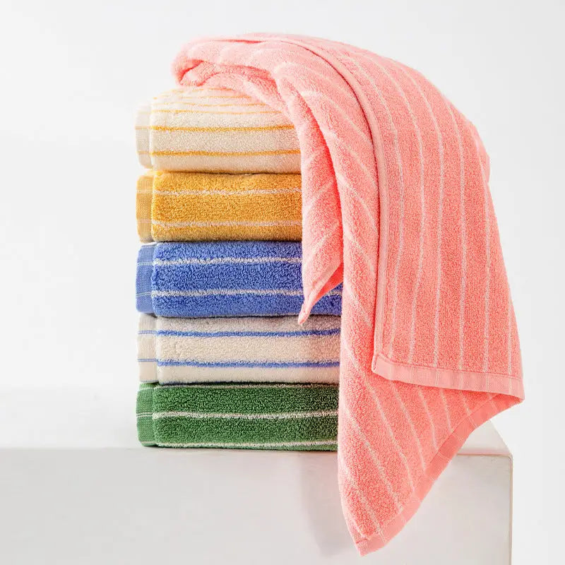 White Soft and Absorbent Cotton Towel Set | 3-Piece Luxury Bath Towels - Ideal for Adults Face & Bath Towels - Home &