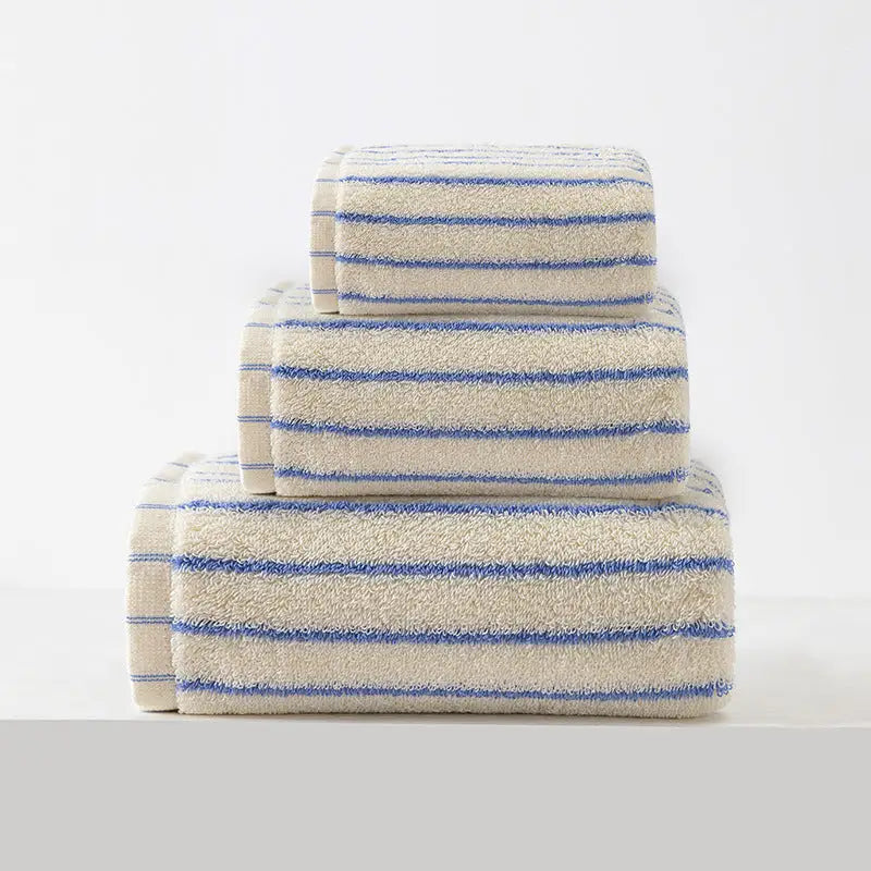White Soft and Absorbent Cotton Towel Set | 3-Piece Luxury Bath Towels - Ideal for Adults Face & Bath Towels - Home &