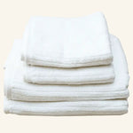 White Stripe Organic Soft 6 pcs Towel Set - Home & Garden > Bathroom Accessories