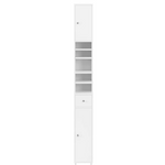 White Tall Bathroom Cabinet High Storage - Furniture > Bathroom