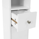 White Tall Bathroom Cabinet High Storage - Furniture > Bathroom