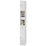 White Tall Bathroom Cabinet High Storage - Furniture > Bathroom