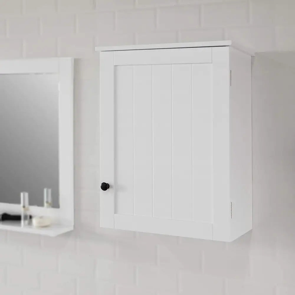 White Wall Cabinet with Door 40x52cm - Home & Garden > Storage