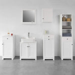 White Wall Cabinet with Door 40x52cm - Home & Garden > Storage