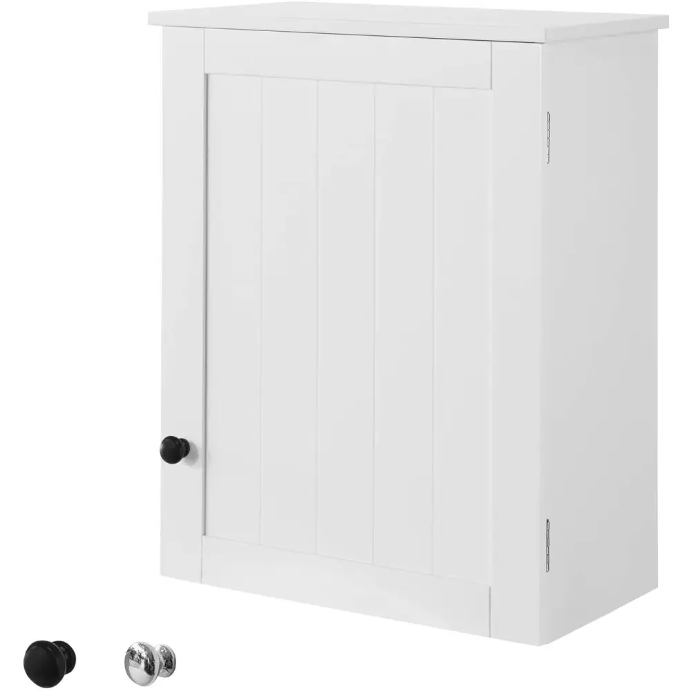 White Wall Cabinet with Door 40x52cm - Home & Garden > Storage