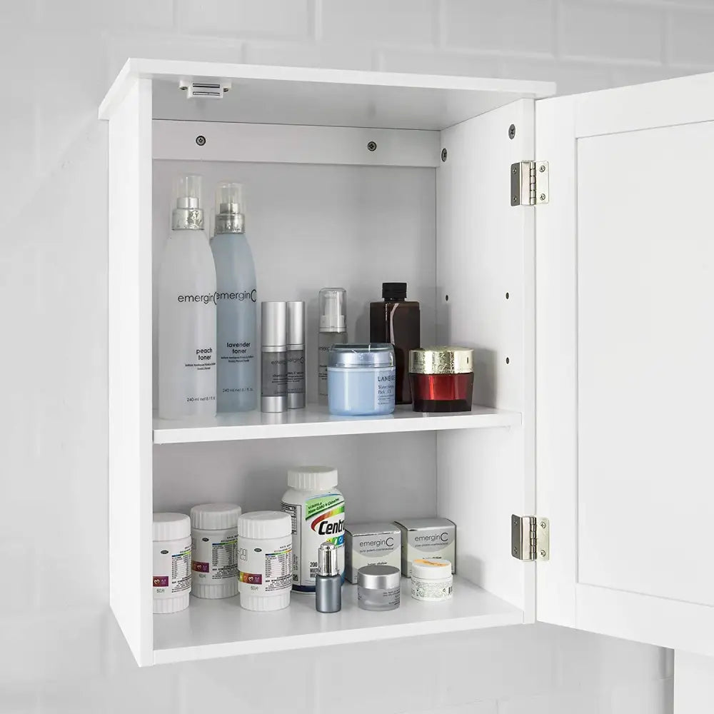 White Wall Cabinet with Door 40x52cm - Home & Garden > Storage