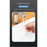 White Wall-Mounted Toothbrush Sterilizer with UV-C Disinfection and Drying - USB Rechargeable Family 5-Brush Holder ABS