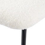 White Whisper Teddy Fabric Dining Duo - Furniture > Dining > Kitchen & Dining Chairs