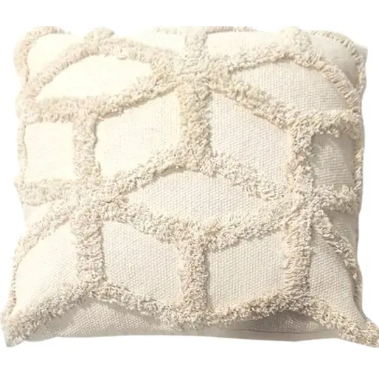 White woven cushion cover 45x45cm - Home & Garden > Decor > Cushions & Throws