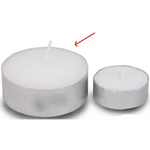 Wholesale Lot Large Tealight Candles 6cm Wide in silver foil cup 200 in a pack - Party Event Wedding BBQ Dinner
