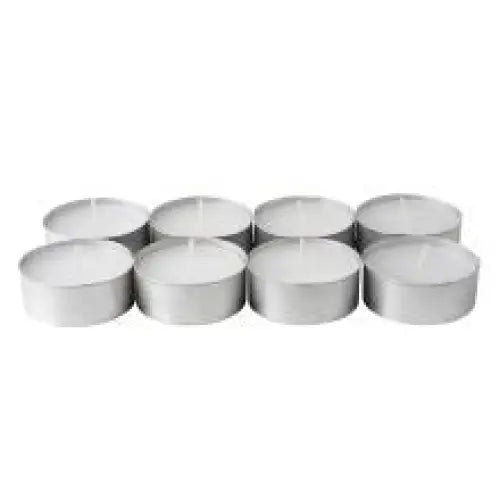 Wholesale Lot Large Tealight Candles 6cm Wide in silver foil cup 200 in a pack - Party Event Wedding BBQ Dinner