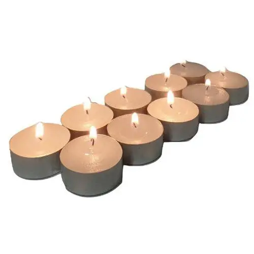 Wholesale Lot Large Tealight Candles 6cm Wide in silver foil cup 200 in a pack - Party Event Wedding BBQ Dinner