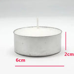 Wholesale Lot Large Tealight Candles 6cm Wide in silver foil cup 200 in a pack - Party Event Wedding BBQ Dinner