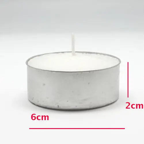 Wholesale Lot Large Tealight Candles 6cm Wide in silver foil cup 200 in a pack - Party Event Wedding BBQ Dinner