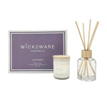 Wick2Ware Australia Lavender Essential Oils Diffuser and Soy Wax Candle Set - Home & Garden > Decor > Candles &