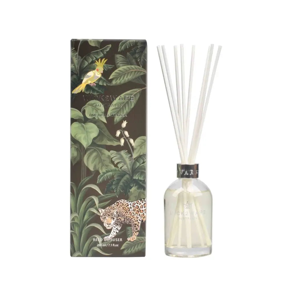 Wick2Ware Australia Reed Diffuser Lime Basil and Mandarin 200ml/7.1 fl oz - Appliances > Aroma Diffusers & Humidifiers