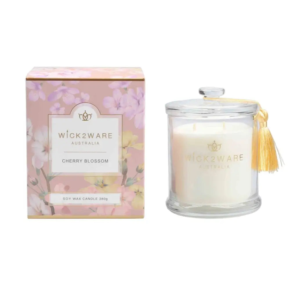 Wick2Ware Australia Scented Candle Cherry Blossom 380g/14.1 OZ - Home & Garden > Decor