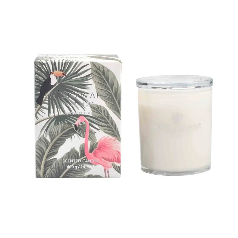 Wick2Ware Australia Scented Candle Coconut Lime 400g/14.1 OZ - Home & Garden > Decor
