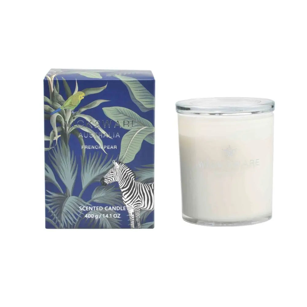 Wick2Ware Australia Scented Candle French Pear 400g/14.1 OZ - Home & Garden > Decor
