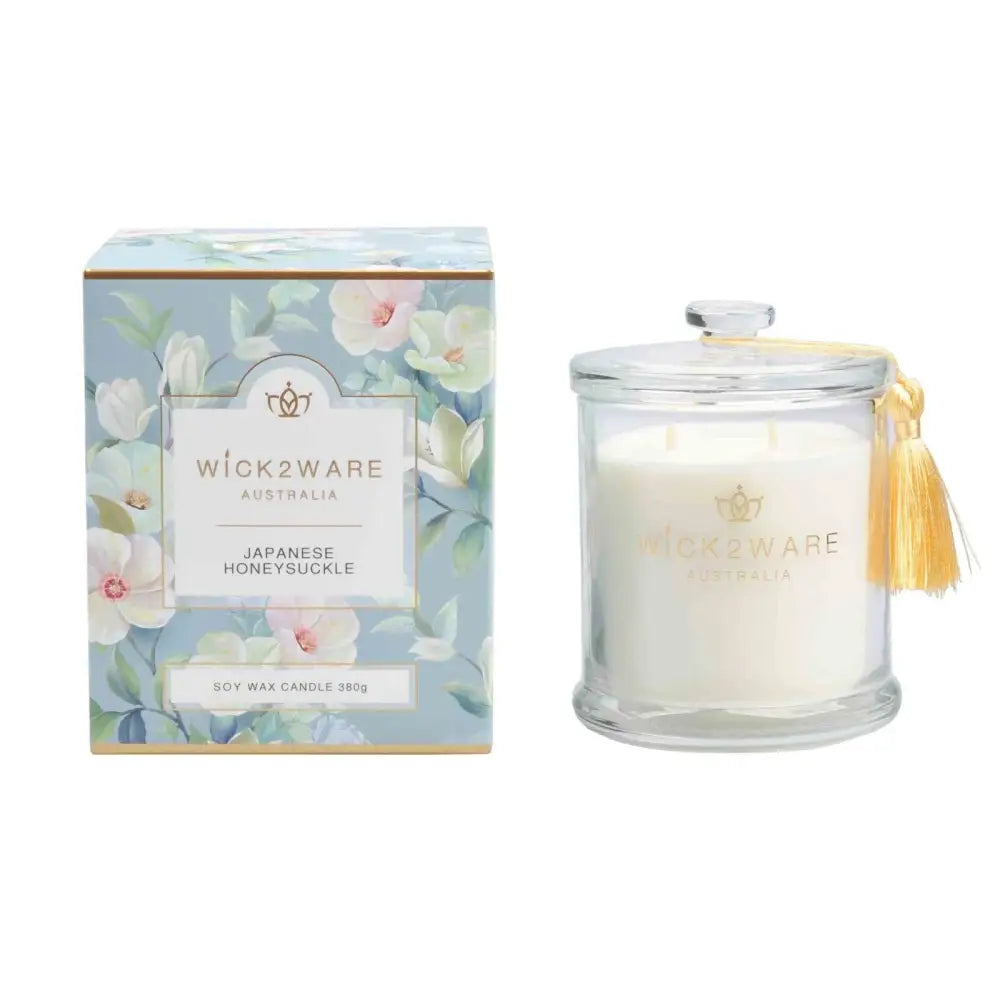 Wick2Ware Australia Scented Candle Japanese Honeysuckle380g/14.1 OZ - Home & Garden > Decor