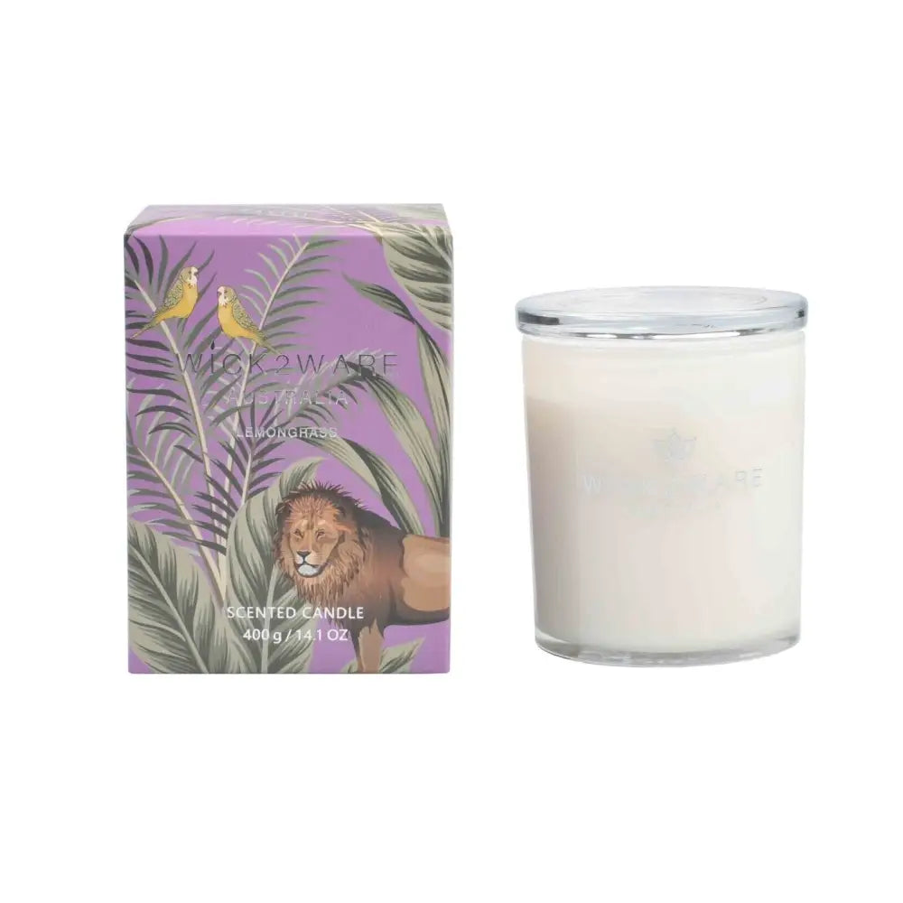 Wick2Ware Australia Scented Candle Lemongrass 400g/14.1 OZ - Home & Garden > Decor