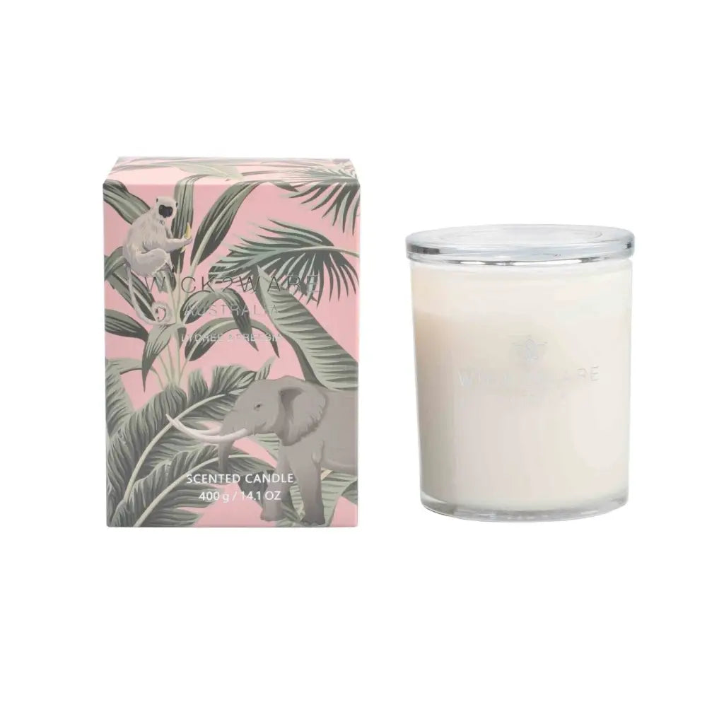 Wick2Ware Australia Scented Candle Lychee and Freesia 400g/14.1 OZ - Home & Garden > Decor