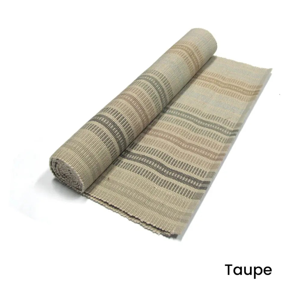 Willow Cotton Ribbed Table Runner 35 x 152 cm Taupe - Home & Garden > Kitchenware