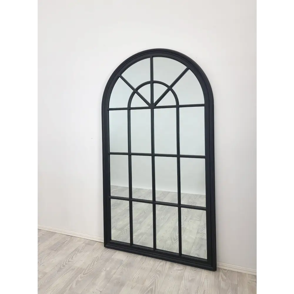 Window Style Mirror - Black Arch 70 CM x 130 CM - Home & Garden > Decor