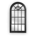 Window Style Mirror - Black Arch 70 CM x 130 CM - Home & Garden > Decor