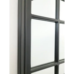 Window Style Mirror - Black Rectangle 100cm x 200cm - Home & Garden > Decor > Mirrors