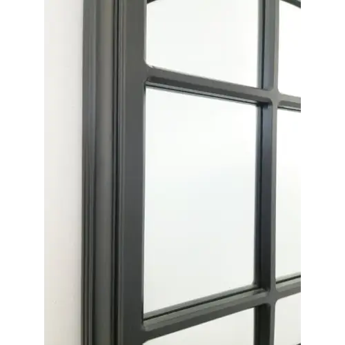 Window Style Mirror - Black Rectangle 100cm x 200cm - Home & Garden > Decor > Mirrors