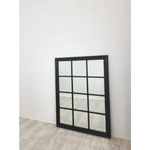 Window Style Mirror - Black Rectangle 95cm x 130cm - Home & Garden > Decor