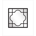 Window Style Mirror - Black Square 75cm x 75cm - Home & Garden > Decor