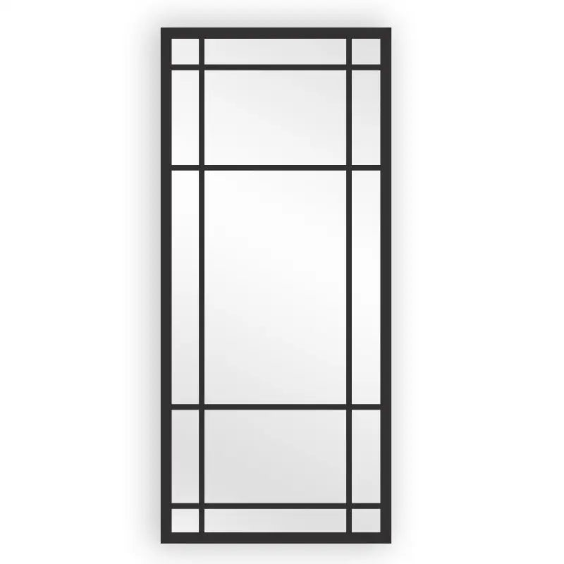 Window Style Mirror Full Length - Black 80 CM x 180 CM - Home & Garden > Decor > Mirrors