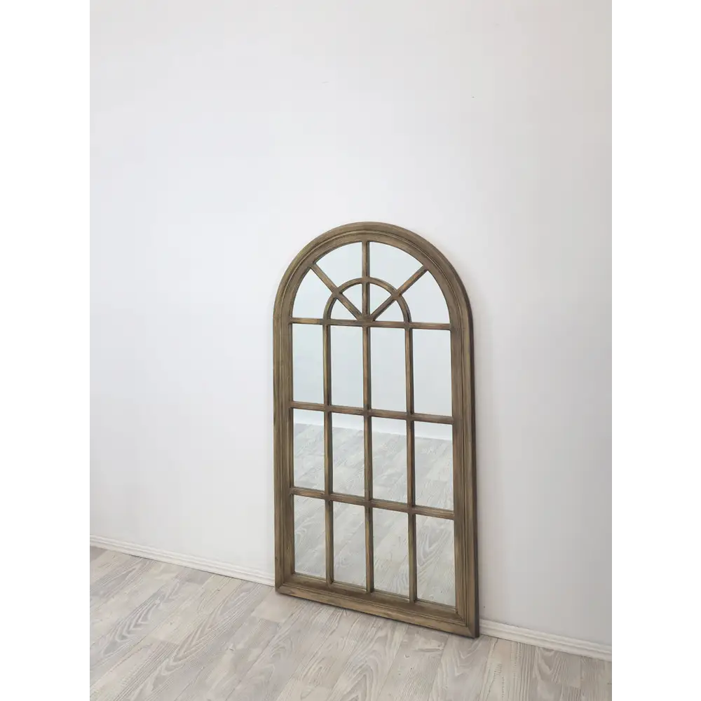Window Style Mirror - Taupe Arch 70 CM x 130 CM - Home & Garden > Decor