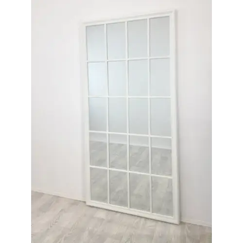 Window Style Mirror - White Rectangle 100cm x 200cm - Home & Garden > Decor > Mirrors