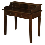 Winston 6 Drawer Solid Timber Writing Desk (Mahogany) - Furniture > Office