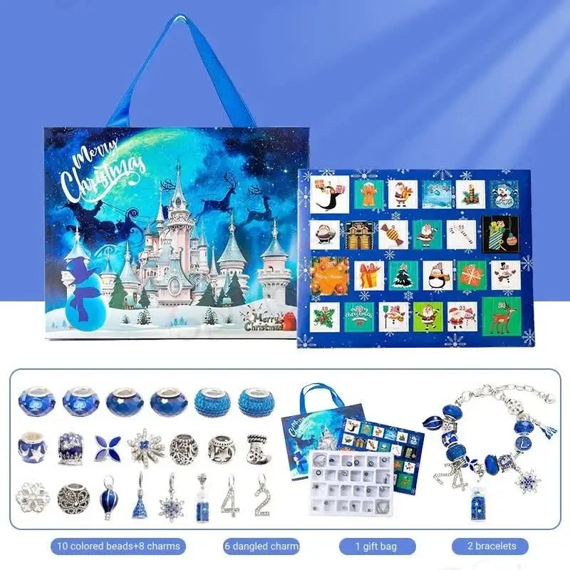 Winter Wonderland Charm Bracelet Advent Calendar - 24 Days of Jewelry Surprises - Occasions > Christmas > Christmas