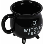 Witches Brew Black Cauldron Coffee Mug Cup With Moon & Stars - Home & Garden > Kitchenware