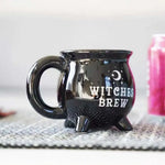 Witches Brew Black Cauldron Coffee Mug Cup With Moon & Stars - Home & Garden > Kitchenware