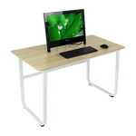 Wood & Steel Solid Computer Desk Home Office Furniture - Furniture > Office