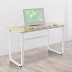 Wood & Steel Solid Computer Desk Home Office Furniture - Furniture > Office