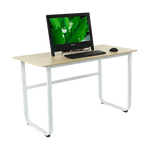 Wood & Steel Solid Computer Desk Home Office Furniture - Furniture > Office