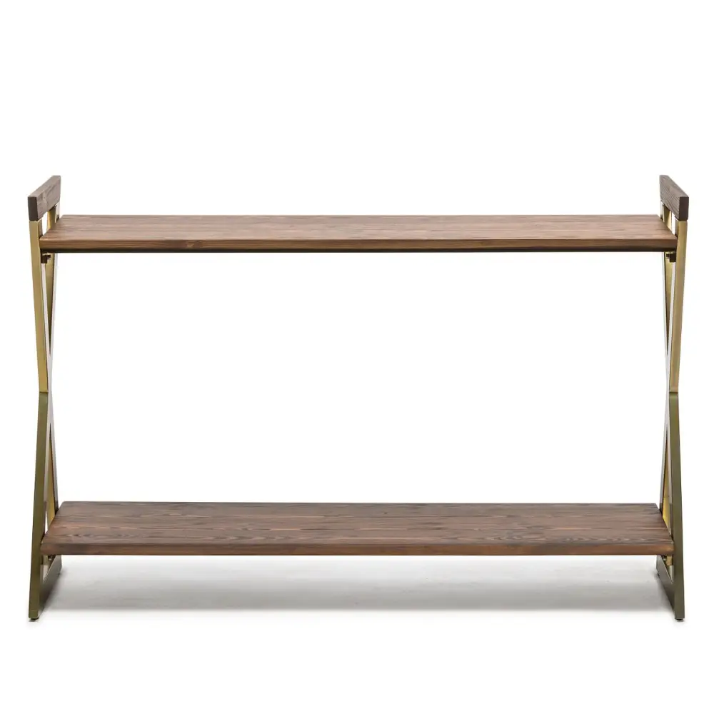 Wooden Entryway Hallway Console Table with Shelves - Furniture > Living Room