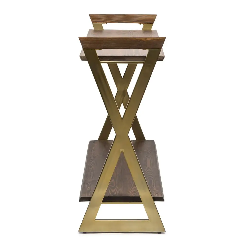 Wooden Entryway Hallway Console Table with Shelves - Furniture > Living Room